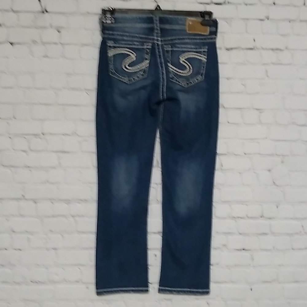 Silver Natsuki Denim Capri Jeans 25